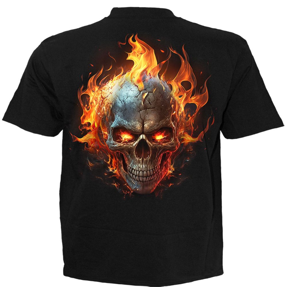 Spiral - Night Rider Mens T-shirt - Black